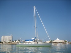 encanto anchored in puerto lucia, ecuador