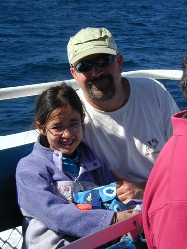 photo Sam and Dad in South Africa, 2002